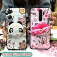 thumbnail image 5 of JNG-Phone Case For MOTO G Stylus 5G 2024, Anti-knock quicksand Kickstand Back Cover Soft Case Durable Glitter cute Skin feel silicone phone lens protection Waterproof TPU Cartoon, 5 of 9