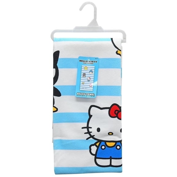 Hello Kitty  Beach Towel 27"x 54" Hello Kitty And Friends