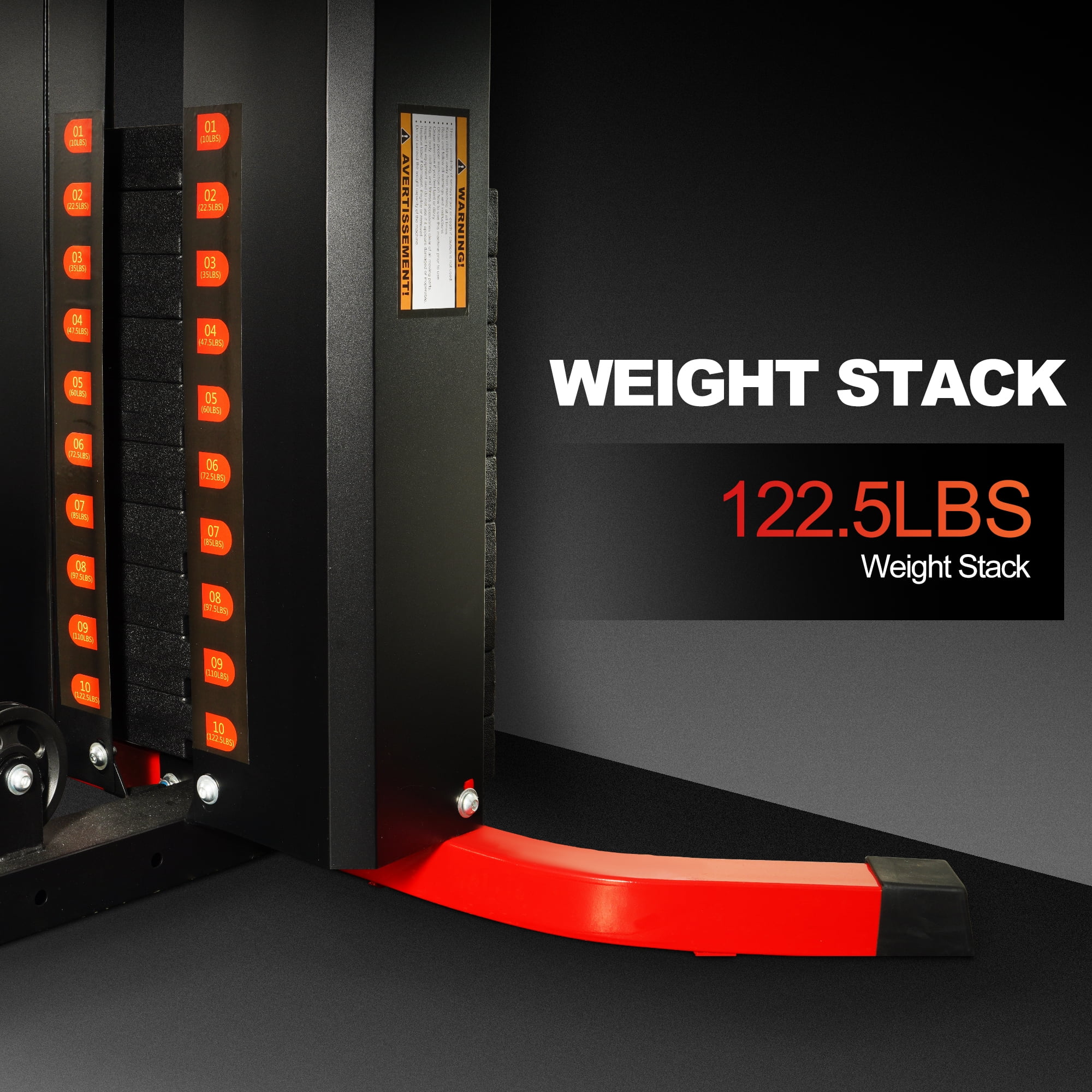 Signature Fitness LX750/LX760 Multifunctional Home Gym Trainer – Full-Body Workout Station with 122.5LB Weight Stack, Includes Installation Video