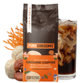 thumbnail image 1 of PureShrooms Mushroom Ground Coffee | Mind & Body | Single Origin Medium Roast with Organic Lion’s Mane, Reishi & Cordyceps | Clean Energy & Focus | Made in Canada, 340g, 1 of 7