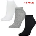 thumbnail image 2 of LAVRA Women's 12 Pairs of Ankle Low Cust Socks, 2 of 3