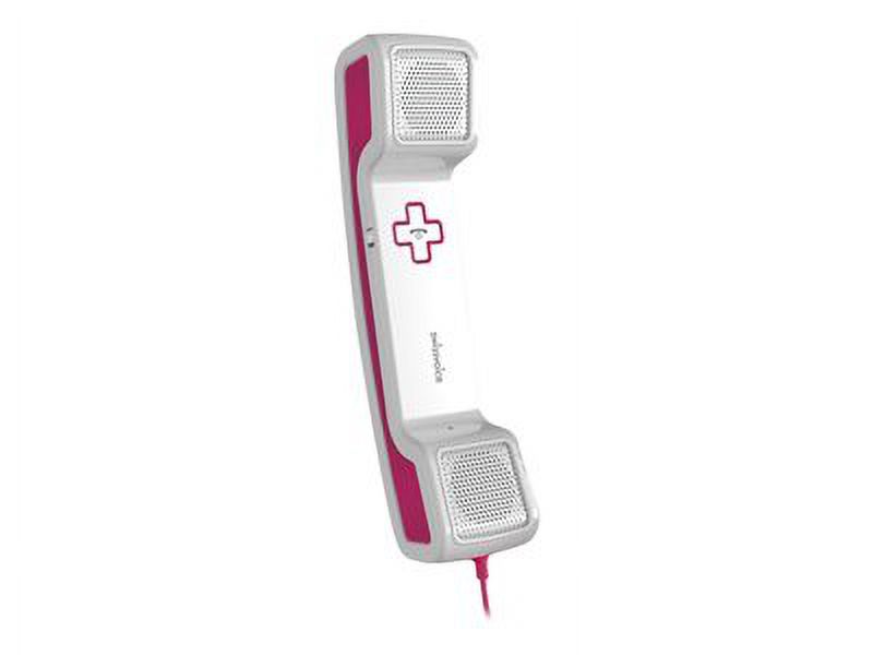 Swissvoice ePure CH05 - Handset for cellular phone - white, pink - for Apple iPhone 5 - image 2 of 4