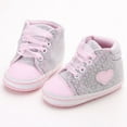 thumbnail image 2 of Bébé Fille Enfant en Bas Âge Polka Dot Anti-Dérapant Semelle Souple Lacet Chaussures de Lit de Chaussures, 2 of 5
