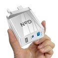 thumbnail image 2 of Cargador GaN de 65W 2 puertos QC3.0 para iPhone 13 Pro Xiaomi Samsung Tablets Phone, 2 of 8