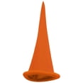 thumbnail image 3 of TiaoBug Christmas Elf Hat Dwarf Hat Long Pointed Witch Hat Storybook Character Costumes Orange One Size, 3 of 3