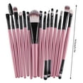 thumbnail image 3 of Retrok 15Pcs Makeup Brush Set Professional Cosmetic Brushes Tools Kit Eyeshadow Brushes Face Lip Foundation Powder Cosmetic Concealer Blush Brushes Kit Soft Bristles Makeup for Girls(Pink Black), 3 of 3