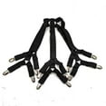 thumbnail image 1 of Black Bed Sheet Straps - Adjustable Elastic Fitted Sheet Straps,keeps sheets in place for Sheet, Mattress Cover, 1 of 5