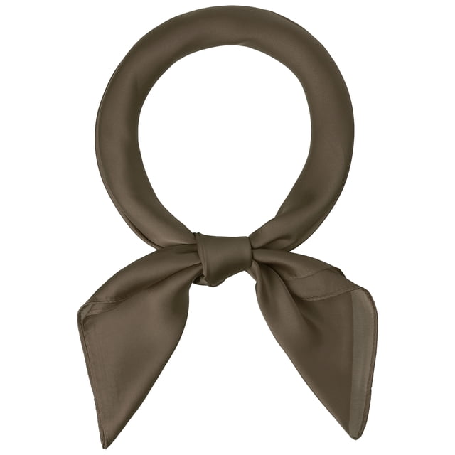 Bufandas de mujer de 70 cm, pañuelo cuadrado puro de Color liso liso, pañuelo para el cuello, pañuelo para el cuello Gris oscuro 70x70cm/27.56x27.56(LxW)