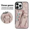 thumbnail image 2 of ELEHOLD Luxury Leather Case for iPhone 13 Pro Max Premium Leather Case with Adjustable Non-Slip Wristband Full Body Case Shockproof protective Cover for Women Girls,rosegold, 2 of 8