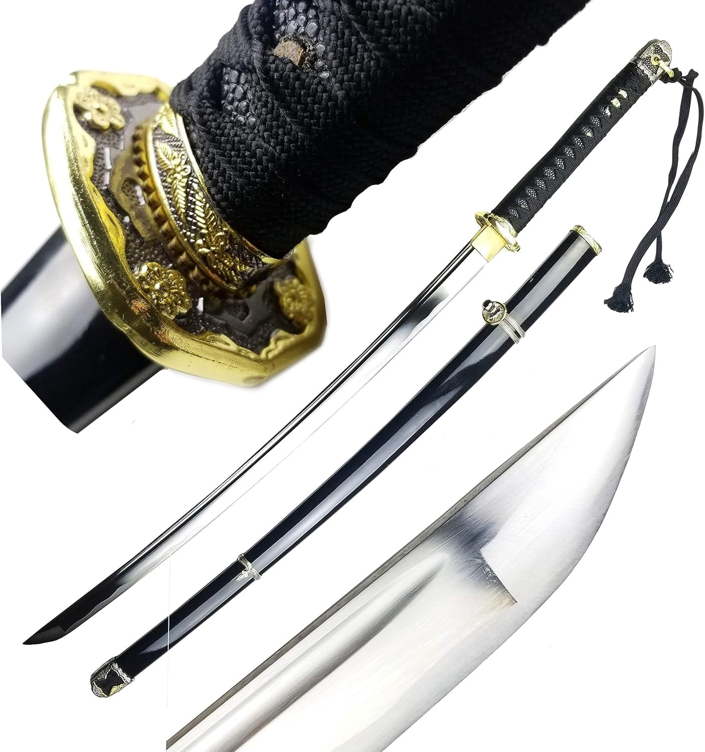 Musha Hand-Forged Display Katana – 1045 Carbon Steel, Full Tang Construction