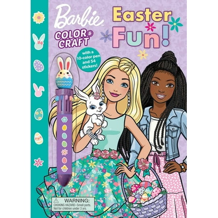Color & Activity with Multicolor Pen Barbie: Easter Fun! (Paperback)