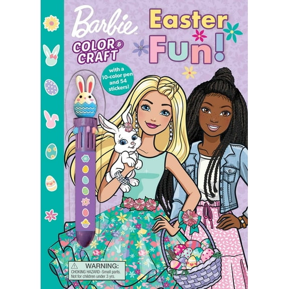 Color & Activity with Multicolor Pen Barbie: Easter Fun! (Paperback)