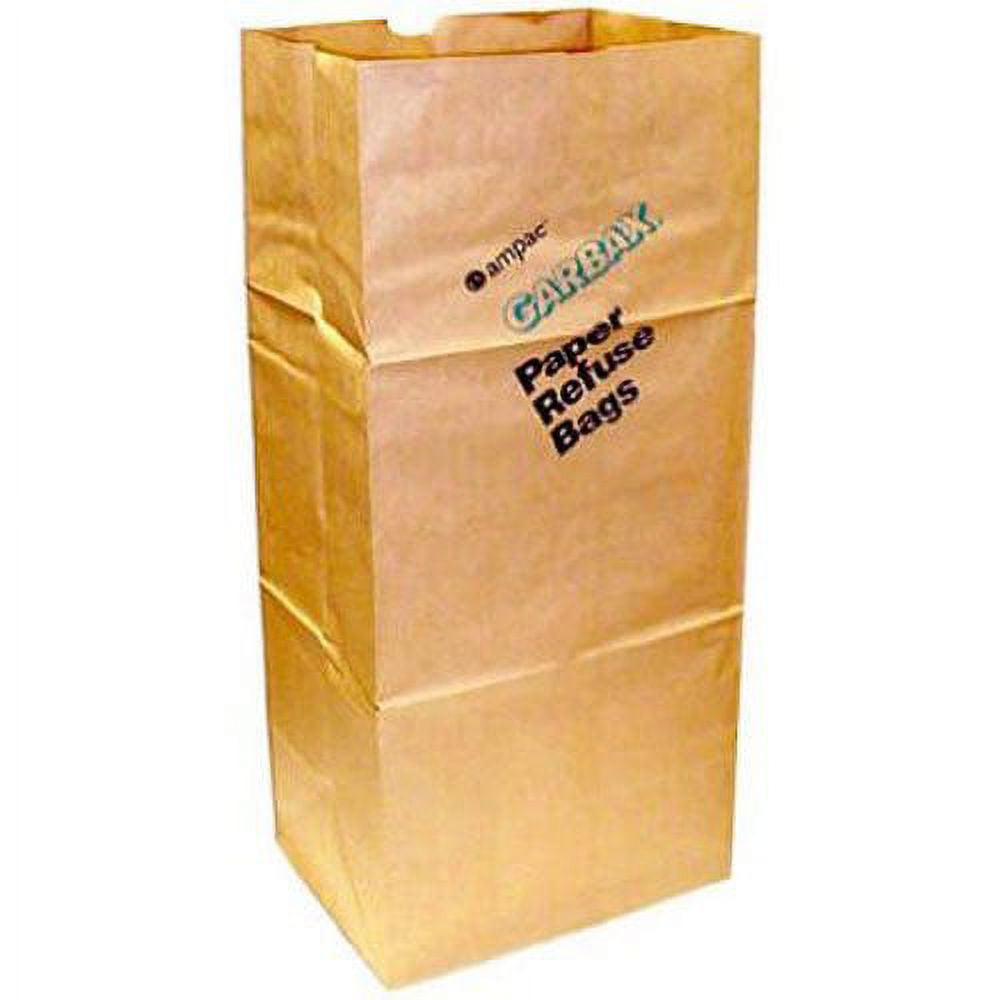 Lawn and Leaf Bags Kit with 5 PCS 30 Gallon Large Kraft Paper Bags and 2  PCS 132 Gallon Reusable Heavy Duty Garden Bag and Leaf Scoops | 2-Ply Large