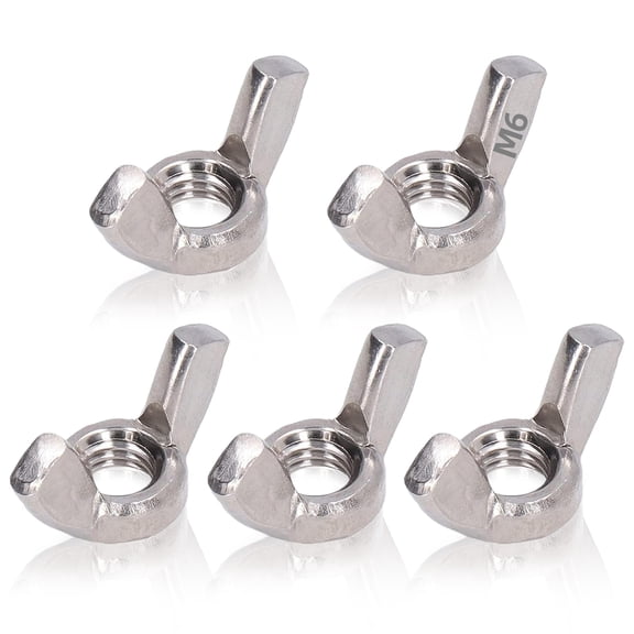 5 M6 wing nuts -304 material/DIN315 standard
