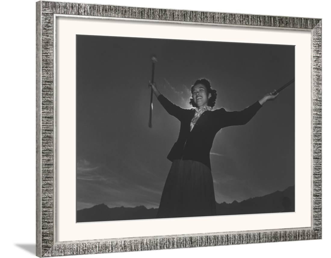 Baton Practice Florence Kuwata Framed Art Print Wall Art By Ansel Adams 27x21 Walmart Com Walmart Com