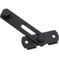 thumbnail image 5 of Pestillo de acero inoxidable negro de 100 x 70 mm para baño, pestillo simple, pestillo para puerta corrediza de granero, 18, 5 of 5