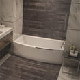 thumbnail image 2 of Malibu Home Tulum RH Rectangle Soaking Bathtub 60"x 32"x 18" in White, 2 of 6