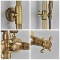 thumbnail image 5 of Zovajonia Shower Fixture Antique Brass Bathroom Shower Set Faucet 8" Rain Head&Tub Mixer Tap Wall Mount, 5 of 9