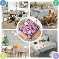 thumbnail image 4 of Pink Halloween Fantasy Pattern Square Tablecloth,Waterproof Square Table Cover,Wipeable Spillproof Washable Table Cover for Home Kitchen Party Decor 52"x52"(132x132cm), 4 of 6