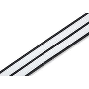 Levy's MG317DRS 2 1/2 Leather White/Black Racing Stripe Guitar/Bass Strap