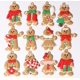 thumbnail image 4 of Colgante clásico de hombre de jengibre navideño, decoración creativa para árbol de Navidad, decoración para fiestas, 4 of 6