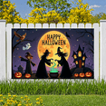 thumbnail image 5 of Decorative Design Happy Halloween Banner Witch Theme Pumpkin Design Spooky Elements for Halloween Party Indoor Decoration Outdoor Event, 5 of 9