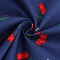 thumbnail image 6 of Women's Pleated Vintage Skirt Floral Print A-line Midi Skirts with Pockets, 6 of 6