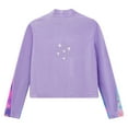 thumbnail image 4 of Alvivi Kids Girls Athletic Sport Jacket Long Sleeve Zipper Figure Ice Skating Coat Top Gymnastic Outerwear Purple 14, 4 of 7
