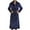 Blue, variant on ZVNAΖH Mens Flannel Robes Knee Length Soft Warm Fleece Bathrobe Strawberries Print Thickened Plush Robe Big and Tall Bathrobe