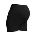 thumbnail image 4 of Oh! Mamma Maternity Women's Soft Overbelly Shorts (Women's & Women's Plus), 4 of 5