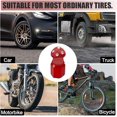 thumbnail image 5 of 4 Pack Cute Mushrooms tire Valve caps, Glow in The Mushrooms Tire Valve Caps, Interesting and Practical Tire Decoration, Can be Used for Cars, Motorcycles, Trucks, and Bicycles.(Red), 5 of 14