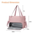 thumbnail image 2 of Insulated Work Tote Lunch Bag for Women – Premium Polyester, Multi-Compartment Design for Laptop, Work, School, and Everyday Use, for Teachers & Nurses, Pink, 2 of 8