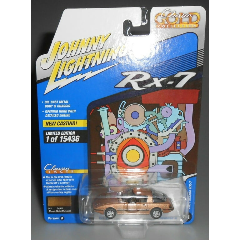 Johnny Lightning Classic Gold VER B, 1981 Mazda RX-7, Maya Gold