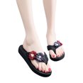 thumbnail image 3 of Femmes Dames Été Fleurs Maison Plage Chaussures Sandales Sandales de Plage Pantoufles, 3 of 9