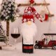 thumbnail image 2 of New Year 2024 Christmas Decorations Santa Claus Wine Bottle Dust Covers Champagne Gifts Bags Xmas Home Dinner Party Table Decors, 2 of 5