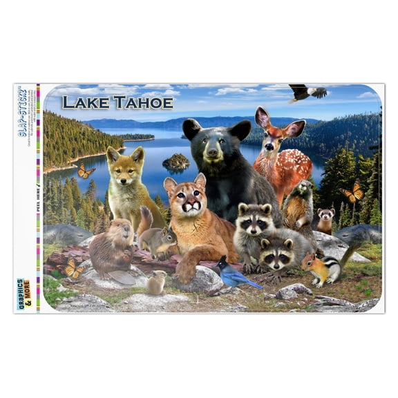 Lake Tahoe California CA Nevada NV Animals Bear Cougar Deer Home Business Office Sign