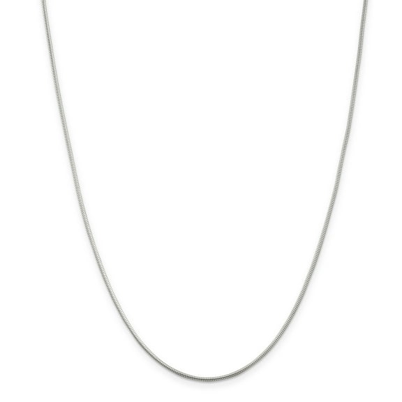 Primal Silver Sterling Silver 1mm Round Snake Chain