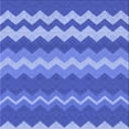 thumbnail image 1 of Ahgly Company Tapis d'Intérieur Lavable en Machine Carré Transitionnel Bleu Ciel, 7 Pieds Carré, 1 of 7