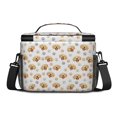 thumbnail image 3 of Golden Retriever and Dog Paw Print Insulated Lunch Box for Women Men, Medium Leakproof Cooler Bag with Adjustable Strap, 10"x6.7"x8", 3 of 6