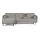 thumbnail image 2 of Sala Modular Sofá Cama Reversible De Velvet Gris Claro Beehive Memory Foam Modelo Annara, 2 of 9
