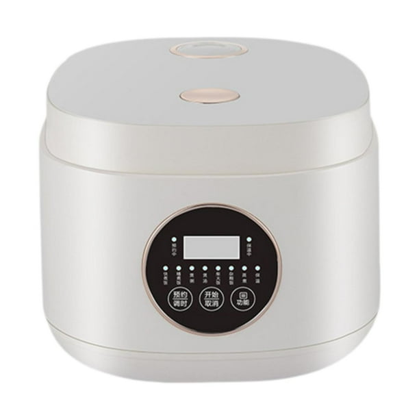Olla arrocera,Olla arrocera eléctrica portátil de 2 l y vaporera,Olla arrocera de viaje,vaporera y calentadora con temporizador,Olla eléctrica para calentar el almuerzo con revestimiento