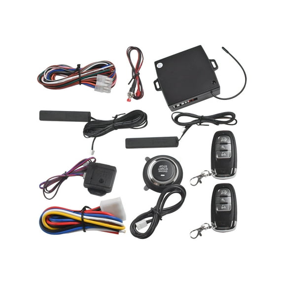 panlongic Keyless Entry Remote Starter Engine Push Start Button Kits Alarm System  W/PKE 12V