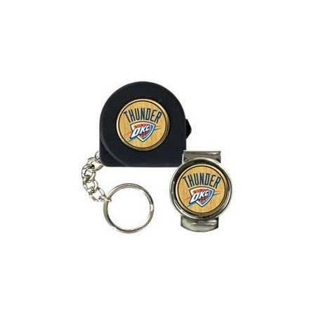 Great American Products Ktpmmc2231 6 Ft. Tape Measure Key Chain & Money Clip Set- Nba Thunder