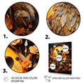 thumbnail image 3 of Designart "Meercat Community in Orange Black (Papercut)" Animals Canvas Wall Art, 3 of 5
