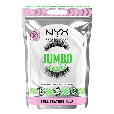 NYX Professional Makeup Jumbo Lash Vegan False Eyelashes, Full Feather Flex