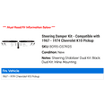 thumbnail image 2 of Steering Damper Kit - Compatible with 1967 - 1974 Chevy K10 Pickup 1968 1969 1970 1971 1972 1973, 2 of 2