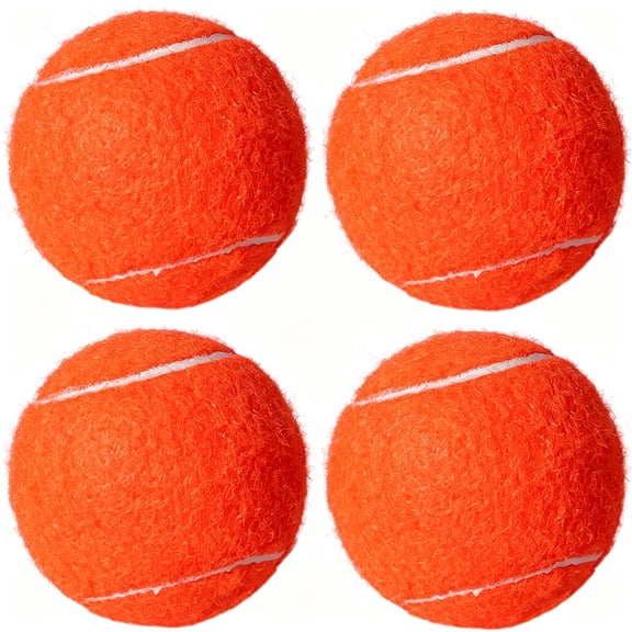 BESTSKY Tennis Balls,4 Pack Advanced Training&Practice Tennis Balls for Beginners,High Visibility Pet Dog Playing Balls Durable Practice Tennis Balls