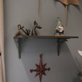 thumbnail image 4 of Zeckos Verdigris Cast Iron Whale Tail Wall Shelf Brackets Set of 2, 4 of 7