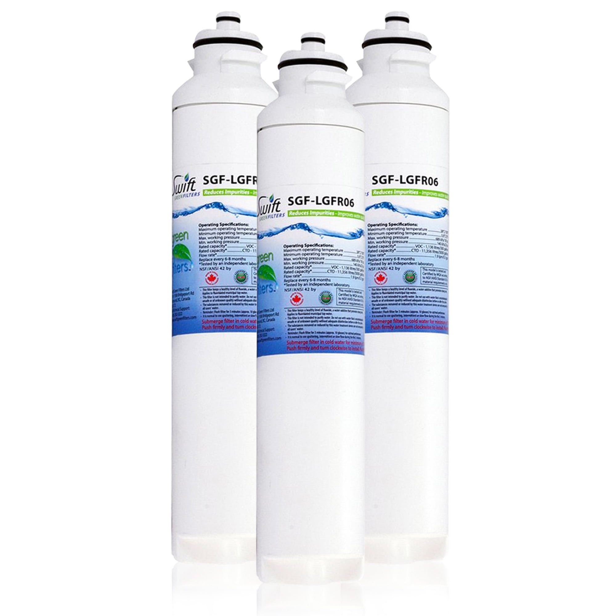 Swift Green Filters Replacement for LG M7251242FR-06 Refrigerators Water Filters(Pack of 3)
