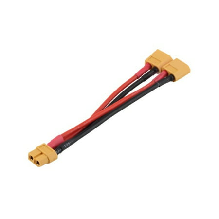 HobbyFlip RC XT60 Parallel 150mm Long Wire Harness Y Splitter Connector Cable Dual Compatible with RC
